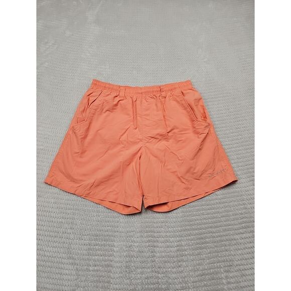 Columbia PFG Swim Shorts Mens Medium Coral Lined Swimming Trunks Omni Shade - Picture 1 of 7